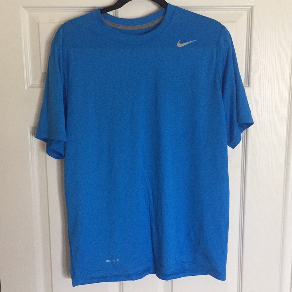 NIKE shirt dri-fit blue L